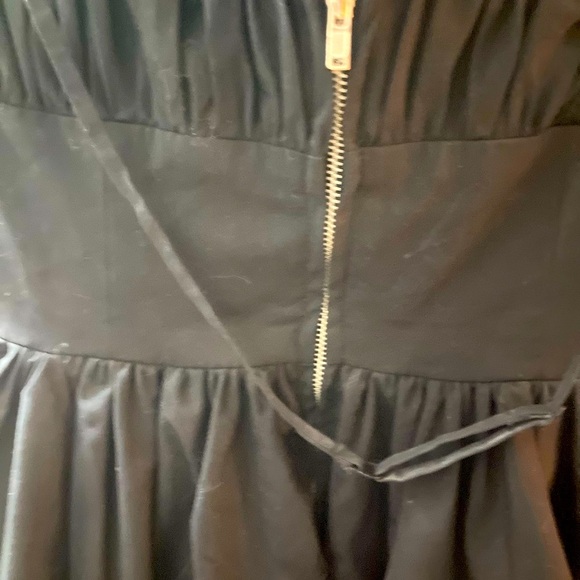 Betsey Johnson whimsigoth evening Sz 6 Black Strapless Ruffled Cocktail Dress - Picture 12 of 12